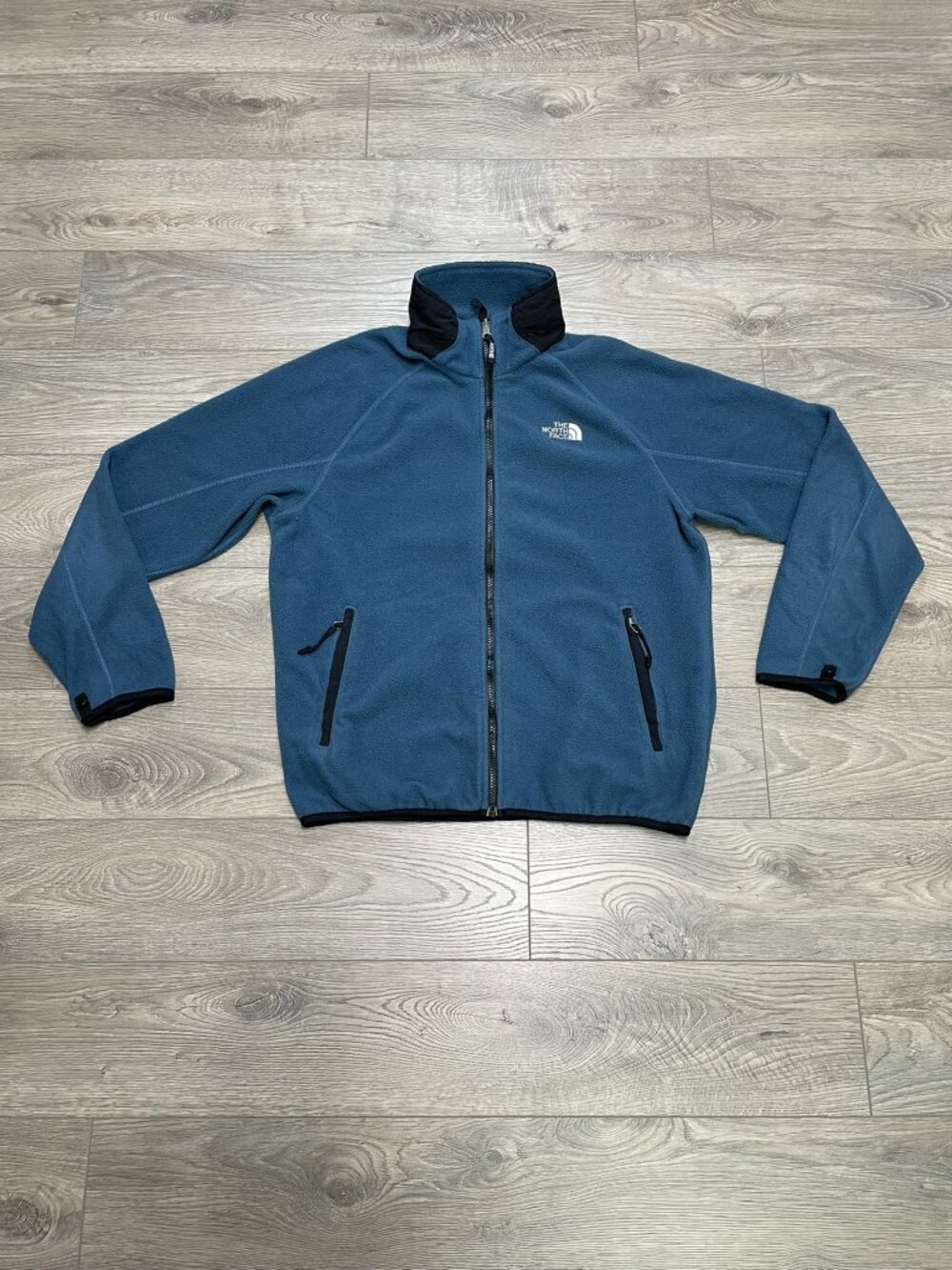 The North Face Vintage Polartec Full Zip Fleece Jacket Blue Mens Size M Gorpcore